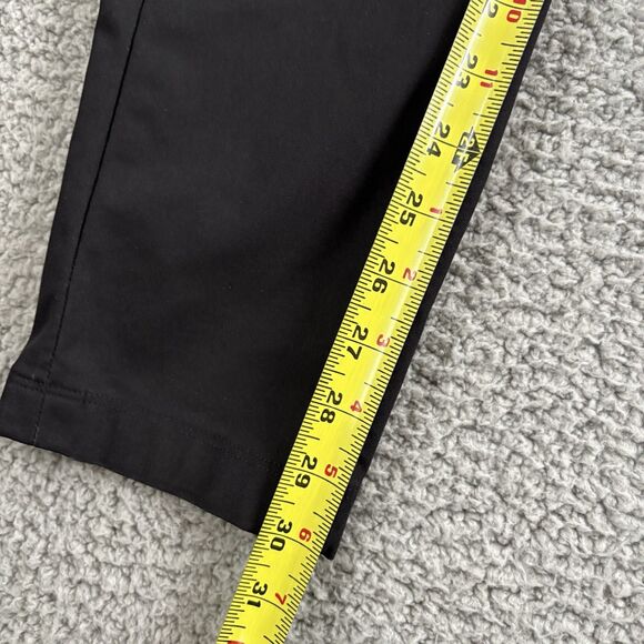 Lululemon Commision Pants Mens 30x30 Black Slim Fit Warpstreme Chino Khaki Pants - Picture 4 of 8